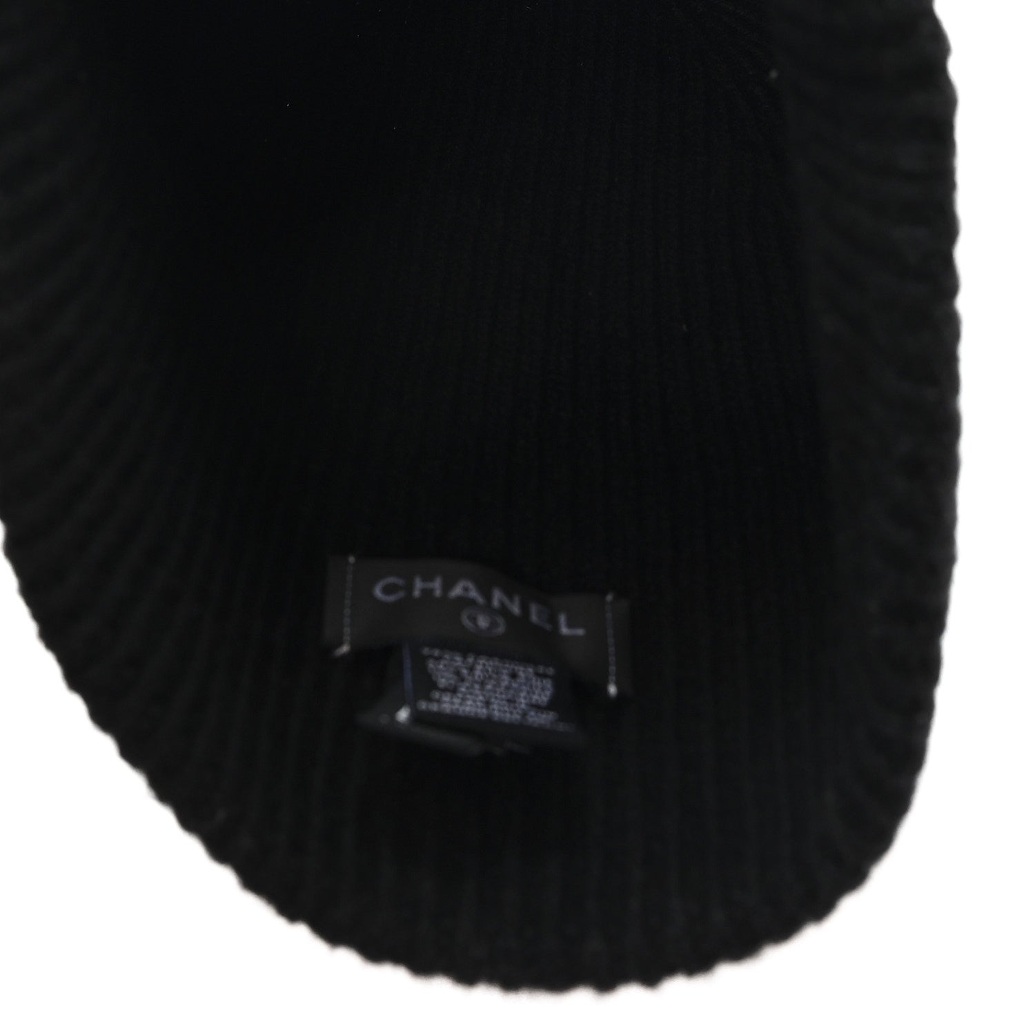 Cashmere Silk CC Beanie Hat Black Pink