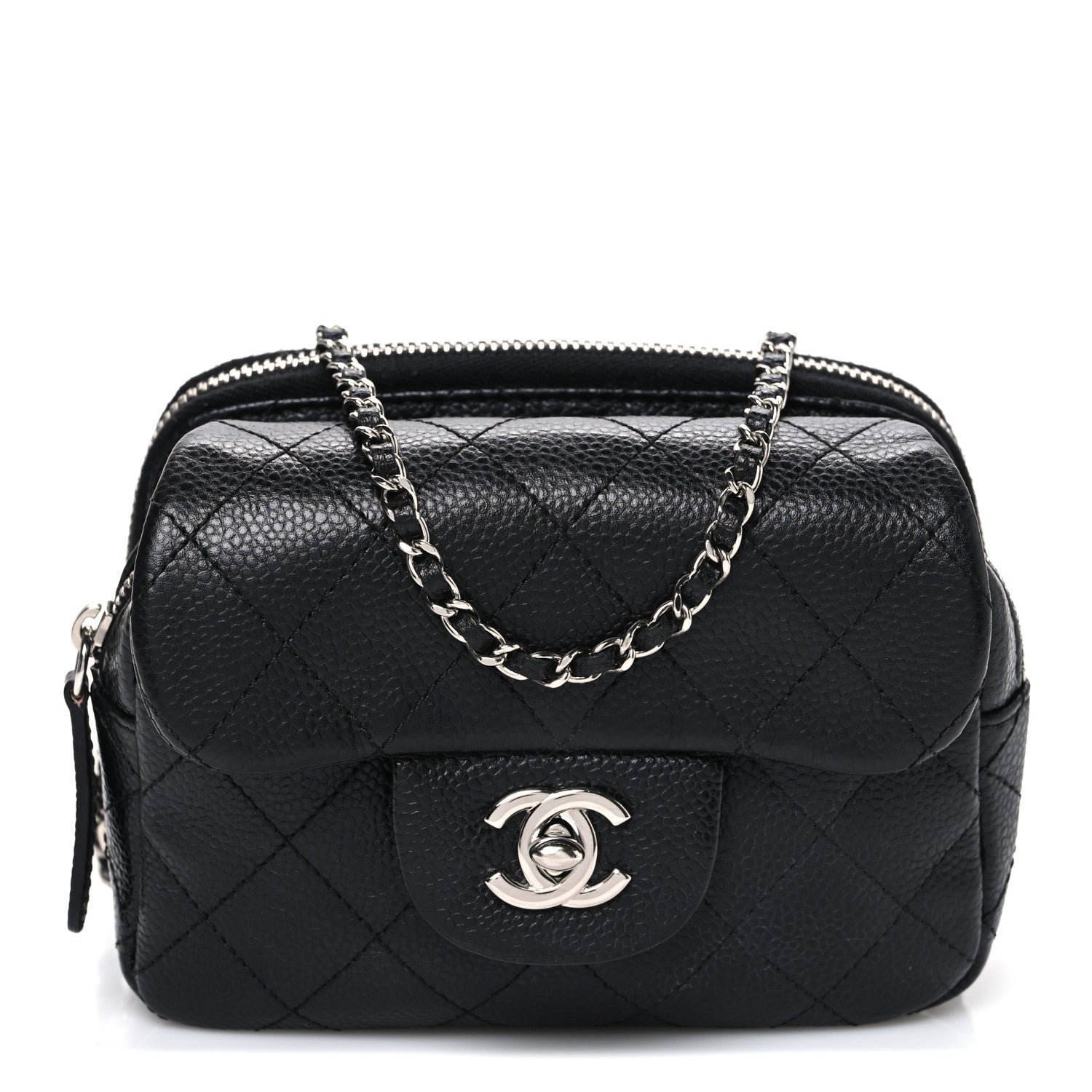 Caviar Quilted New Mini Flap Black