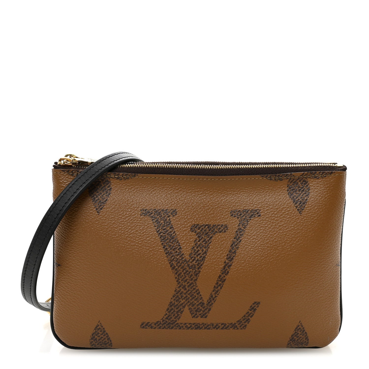 Reverse Monogram Giant Double Zip Pochette
