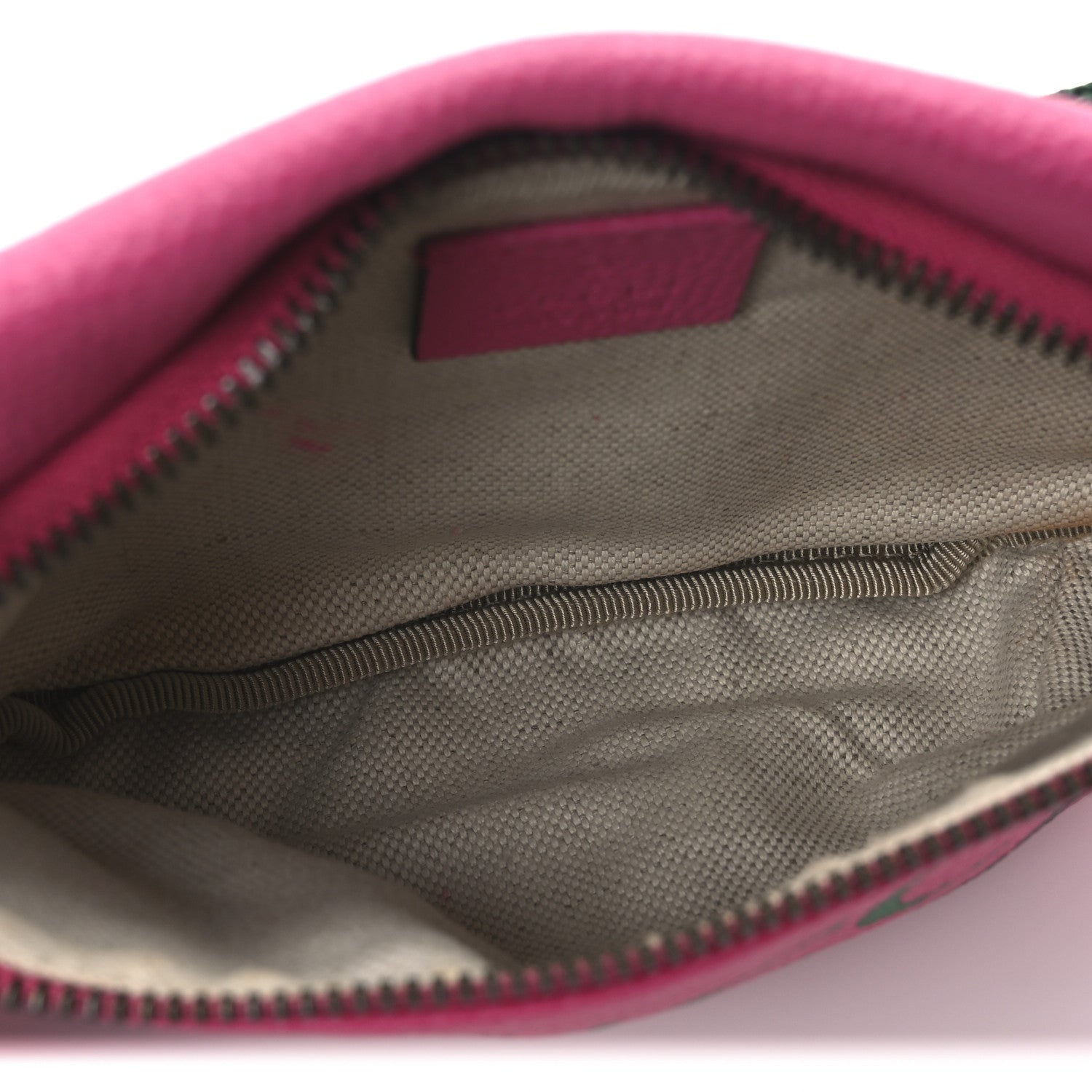 Grained Calfskin Small Logo Belt Bag Box Pink Green