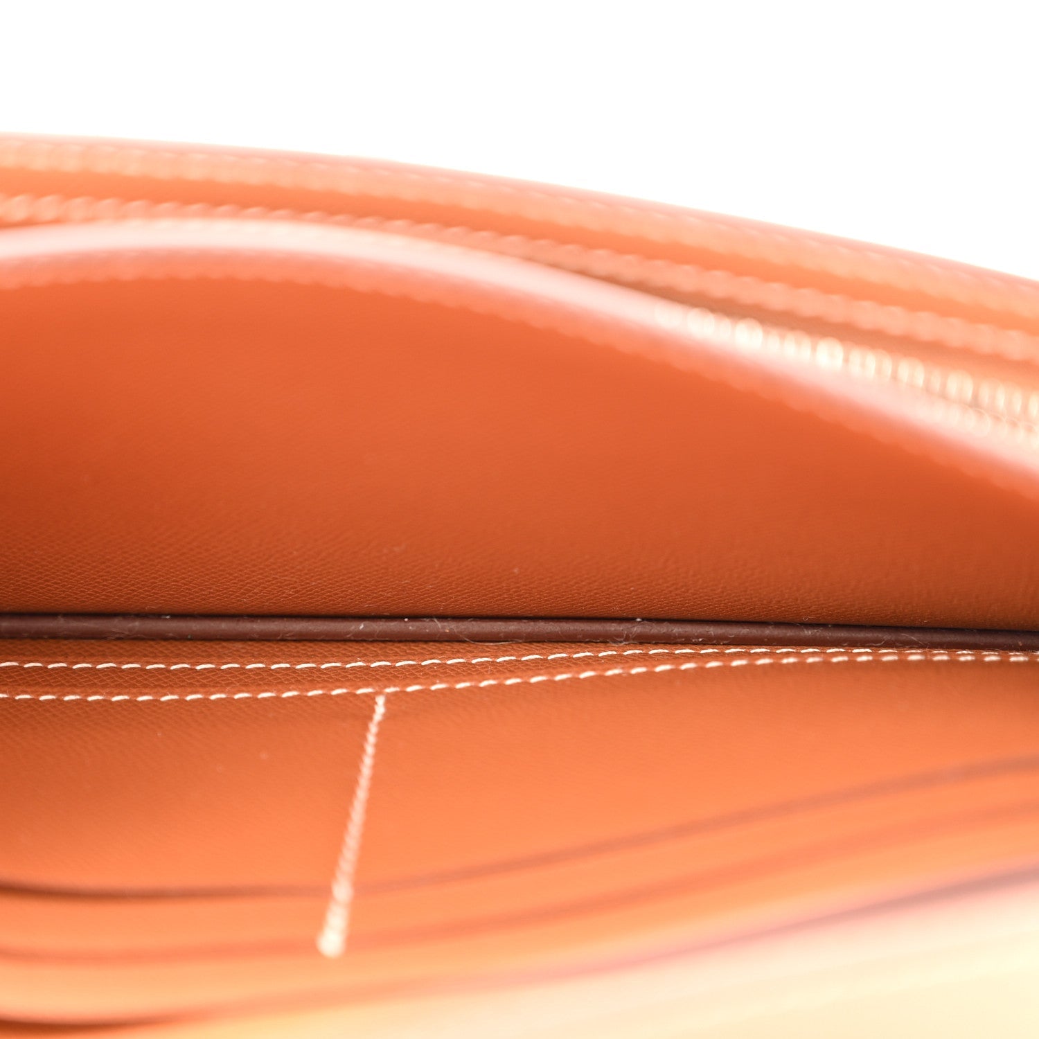 Madame Calfskin Kelly Pocket Long Wallet Gold
