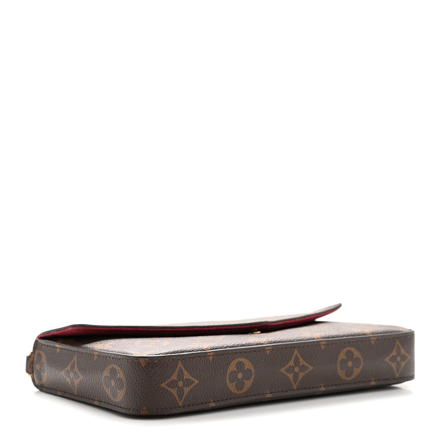 Monogram Pochette Felicie Chain Wallet Fuchsia