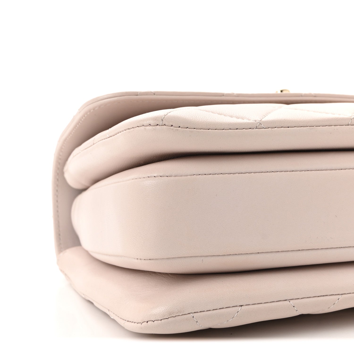 Lambskin Quilted Small Trendy CC Flap Dual Handle Bag Lilas Lilac