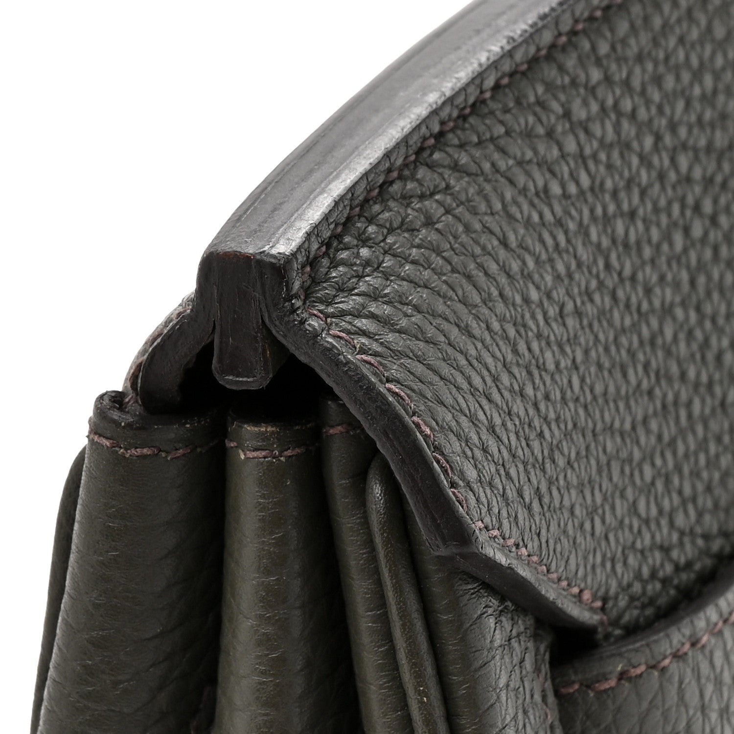 Taurillon Clemence Birkin 35 Vert De Gris