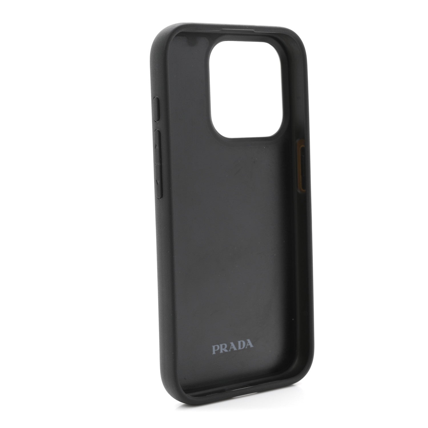 Saffiano iPhone 15 Pro Case Black