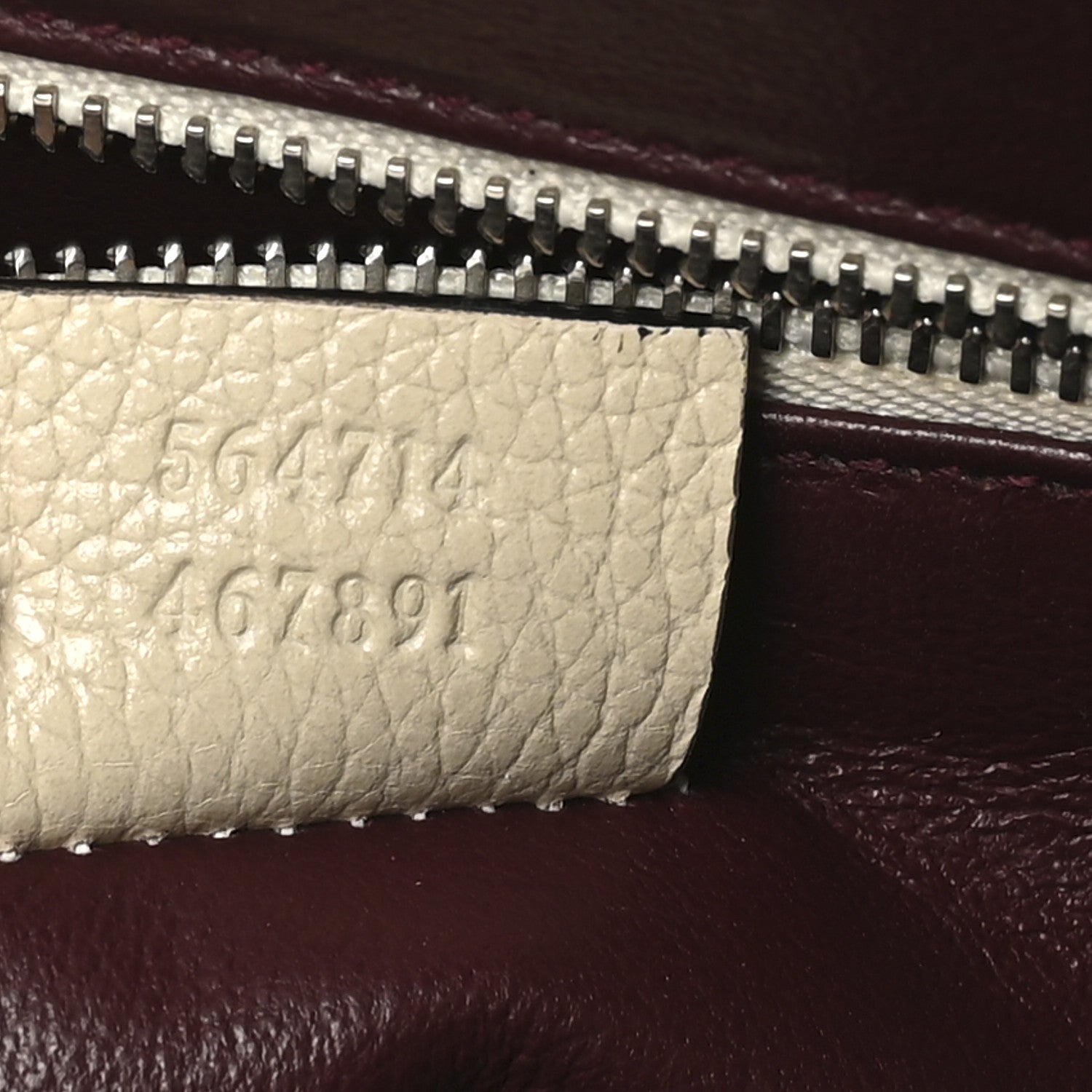 Grainy Calfskin Medium Zumi Top Handle Bag Mystic White
