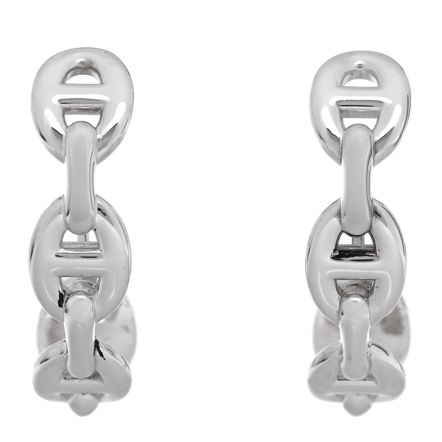 Sterling Silver Chaine D'Ancre Enchainee Climber Earrings