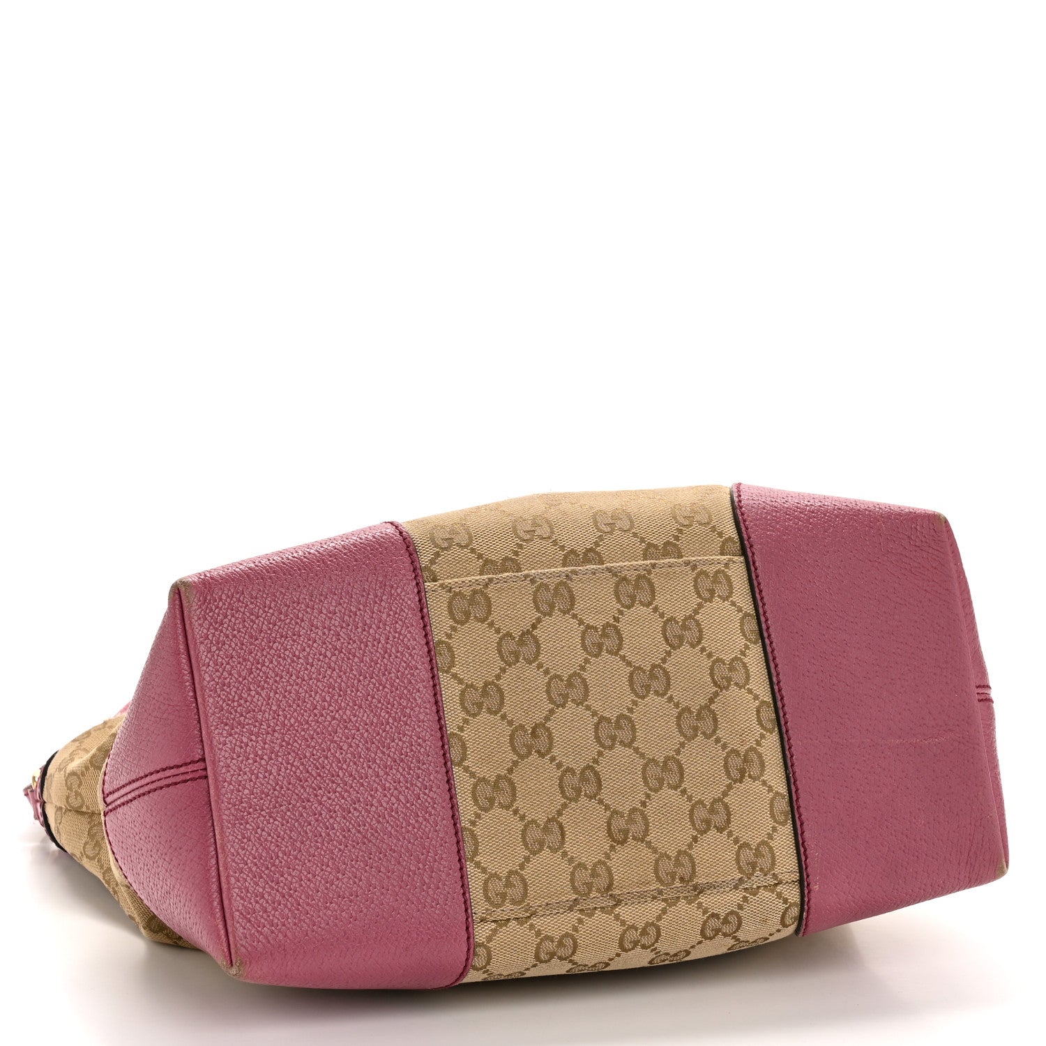 Monogram Medium Bree Foldover Tote Beige Ebony Peonia Flower