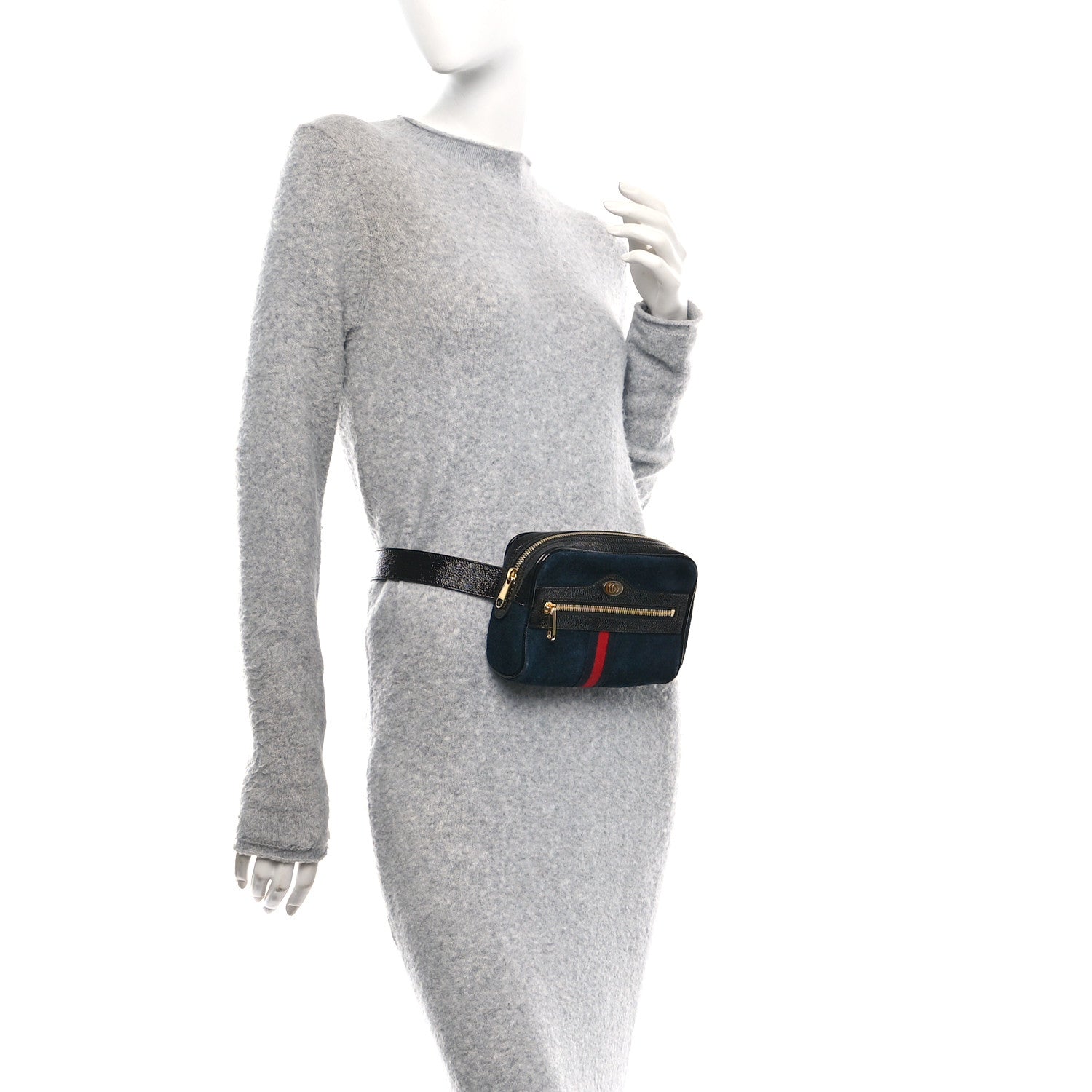 Suede Small Ophidia Belt Bag 85 34 Black