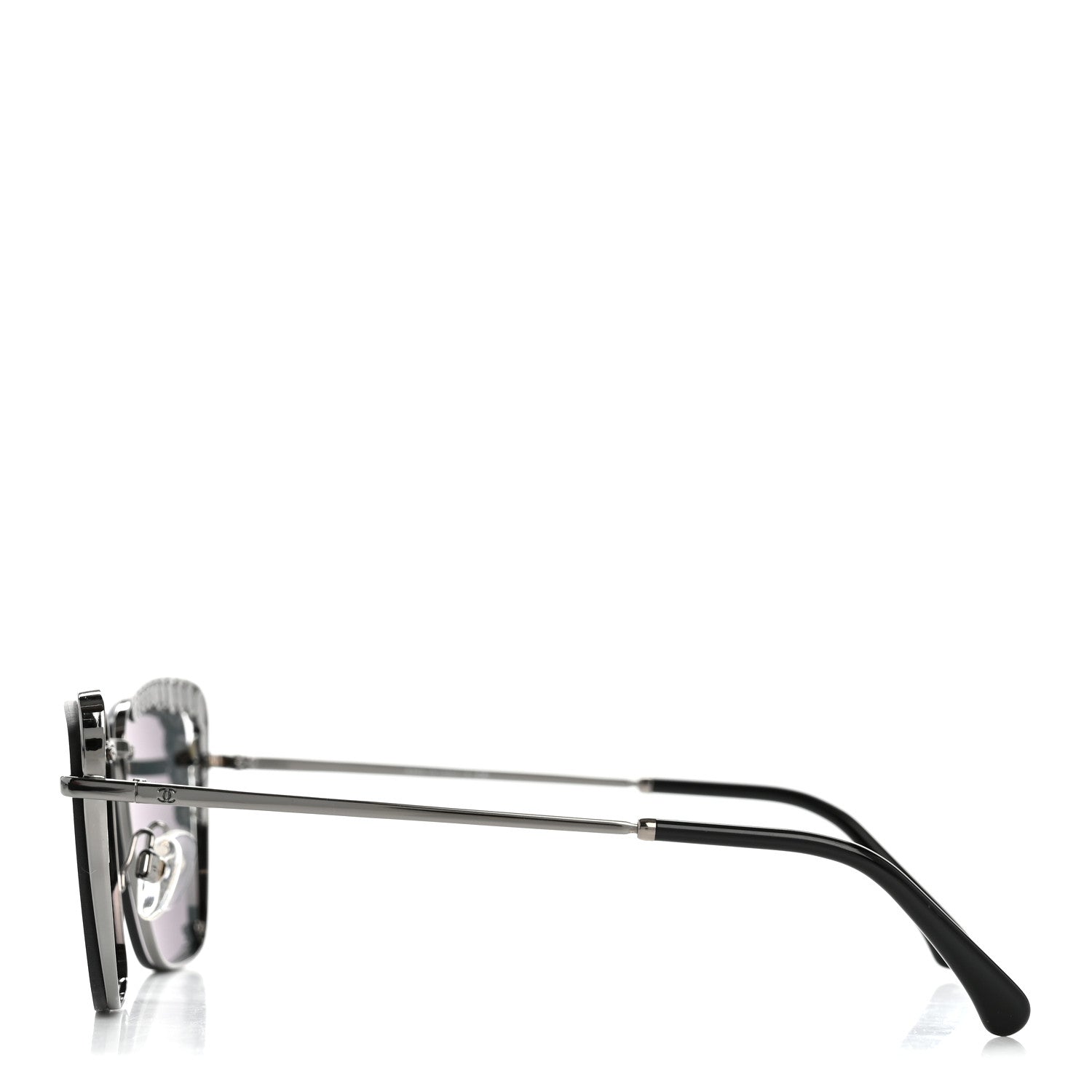 Square Frame Pearl Sunglasses 4235-H Dark Grey
