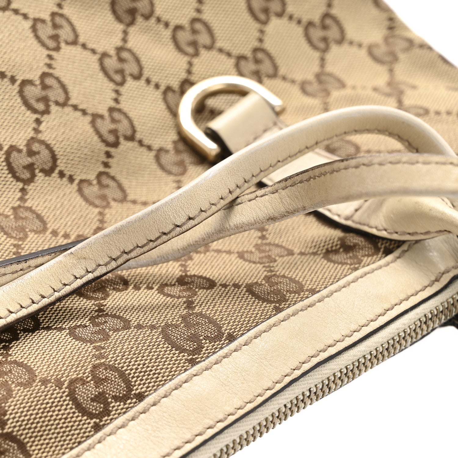 Monogram Medium New Britt Hobo Tote Off White