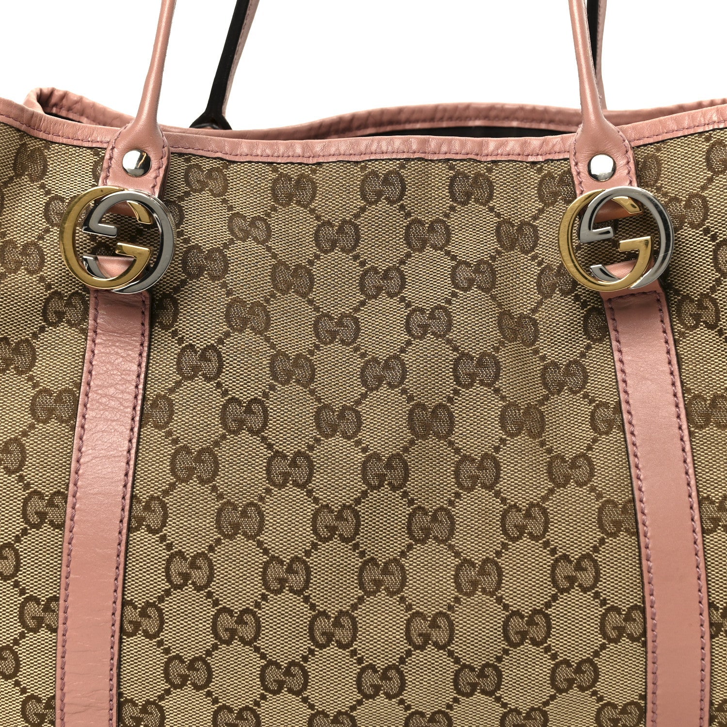 Monogram Medium Twins Tote Pink