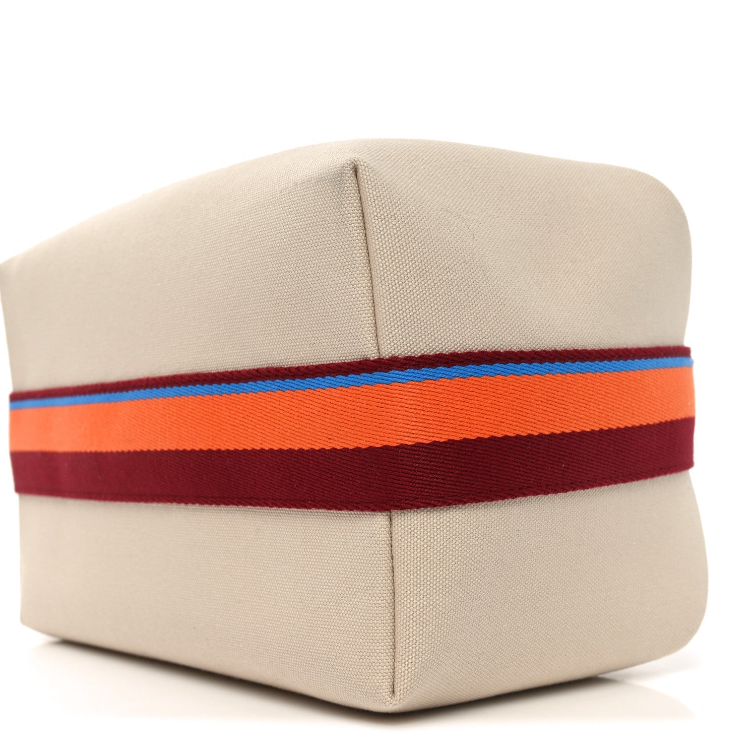 Canvas Large Bride-A-Brac Pavillon Pouch Natural Multicolor