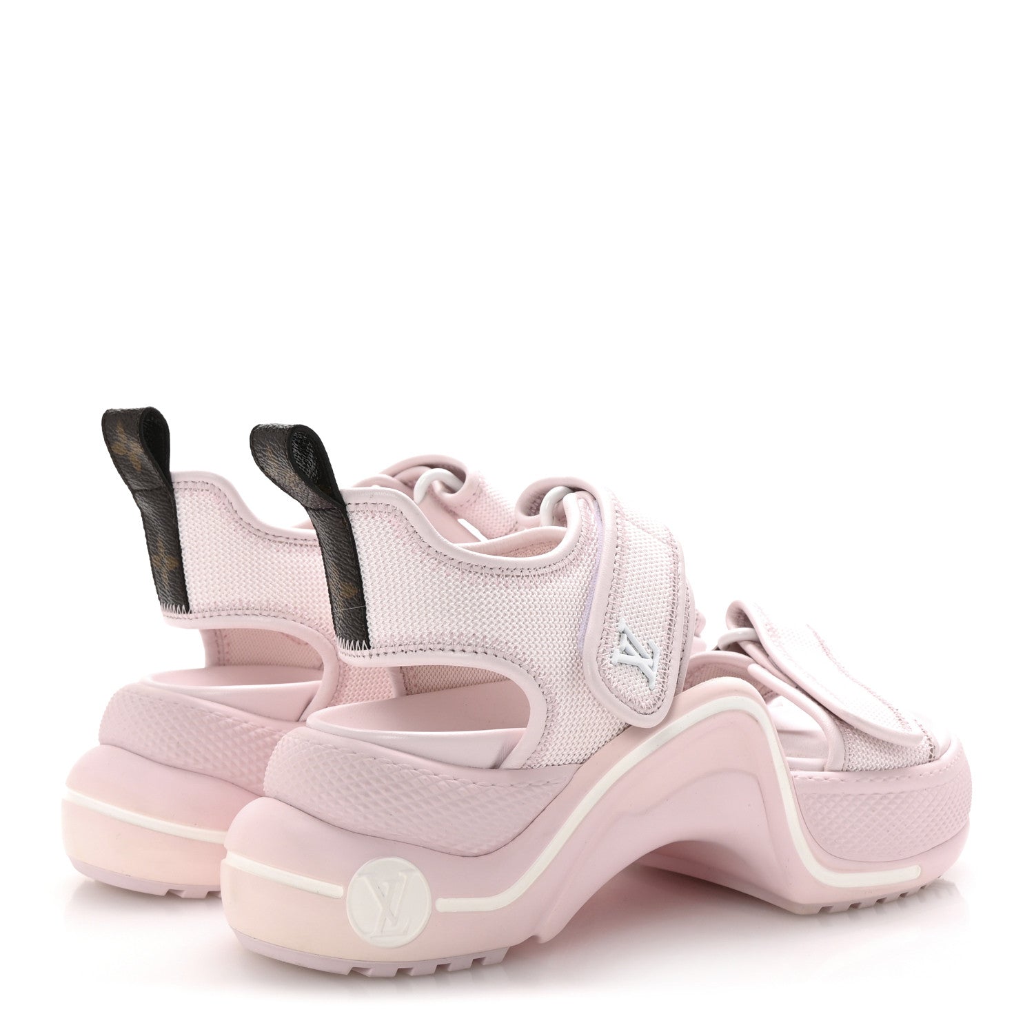 Calfskin Canvas LV Archlight Sandal 36 Pink