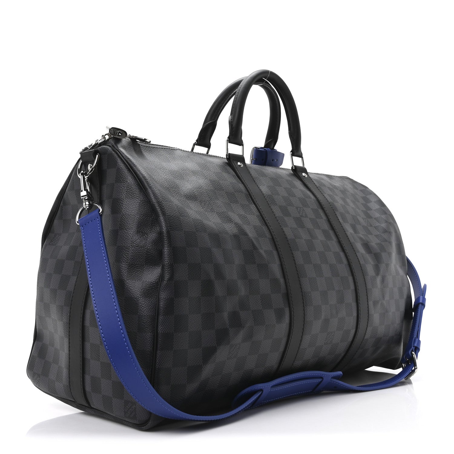 Damier Graphite Keepall Bandouliere 50 Indigo Blue
