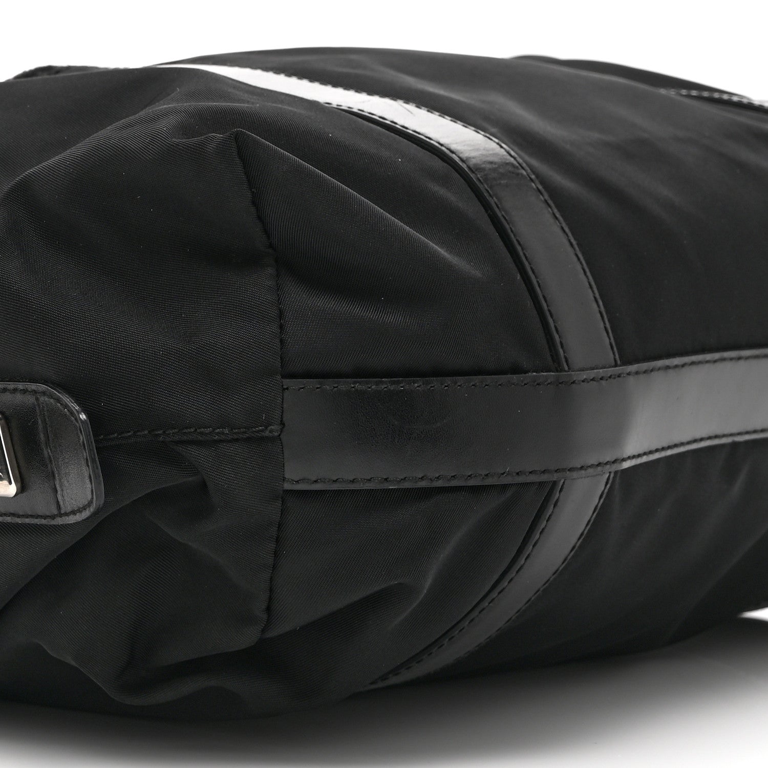 Tessuto Nylon Saffiano Tote Black