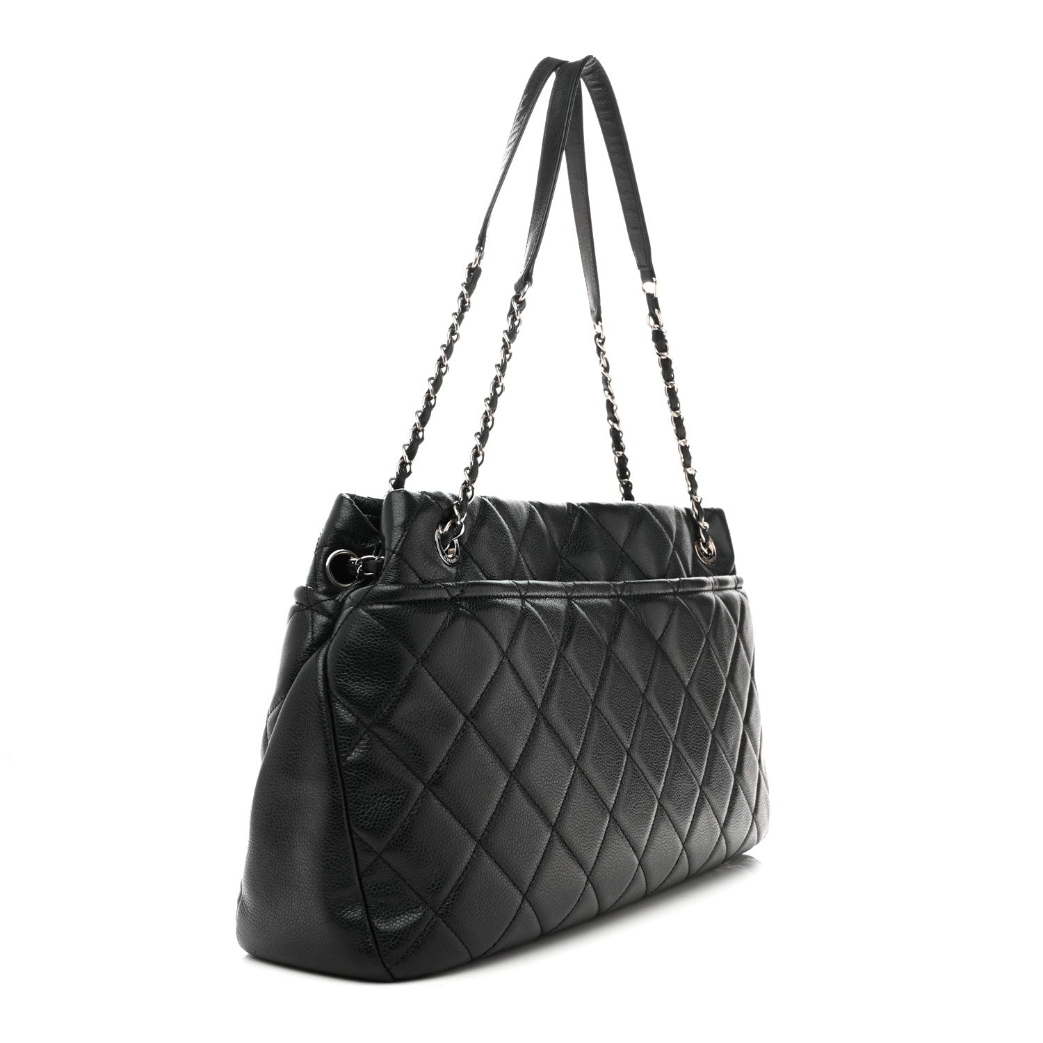 Caviar Quilted CC Timeless Soft Tote Black