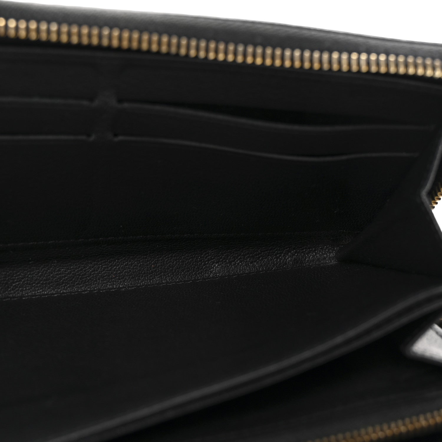 Snakeskin Monogram Zippy Wallet Black