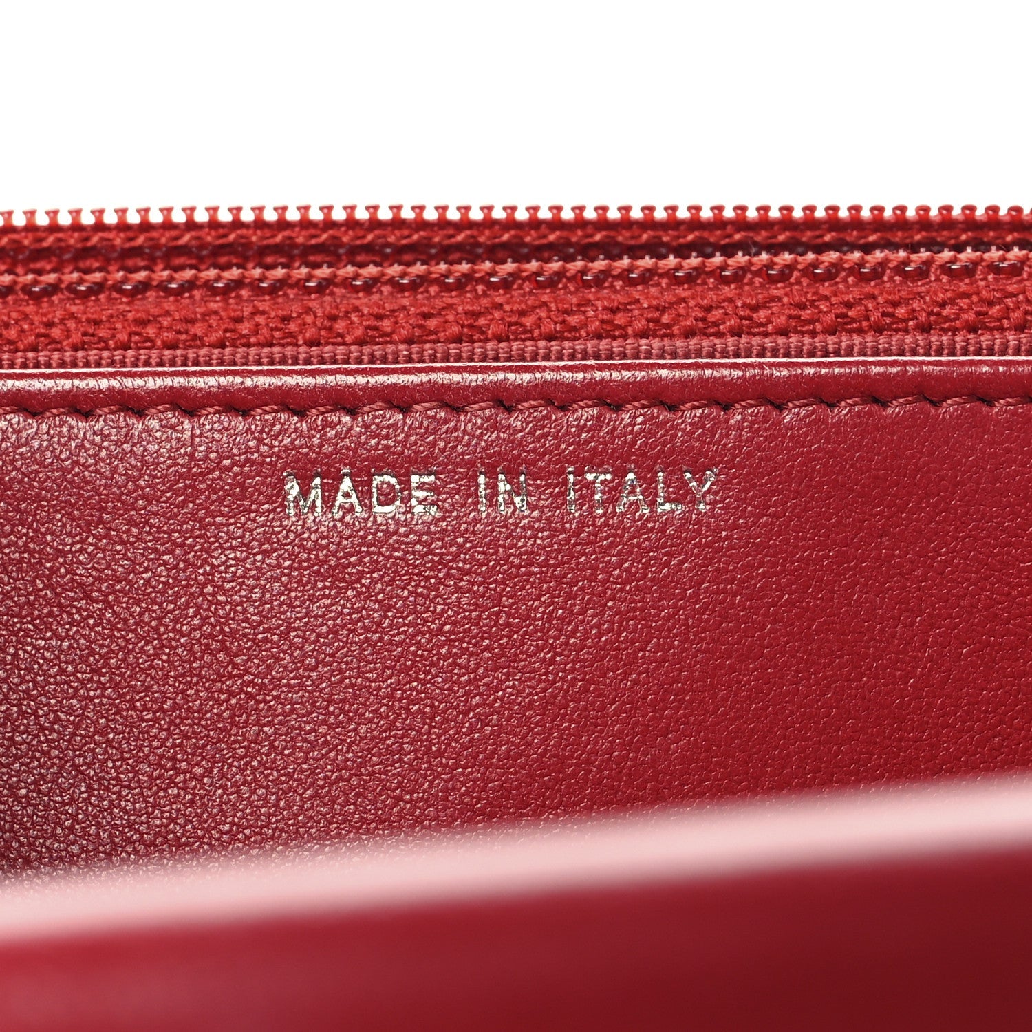 Lambskin Quilted Wallet On Chain WOC Red