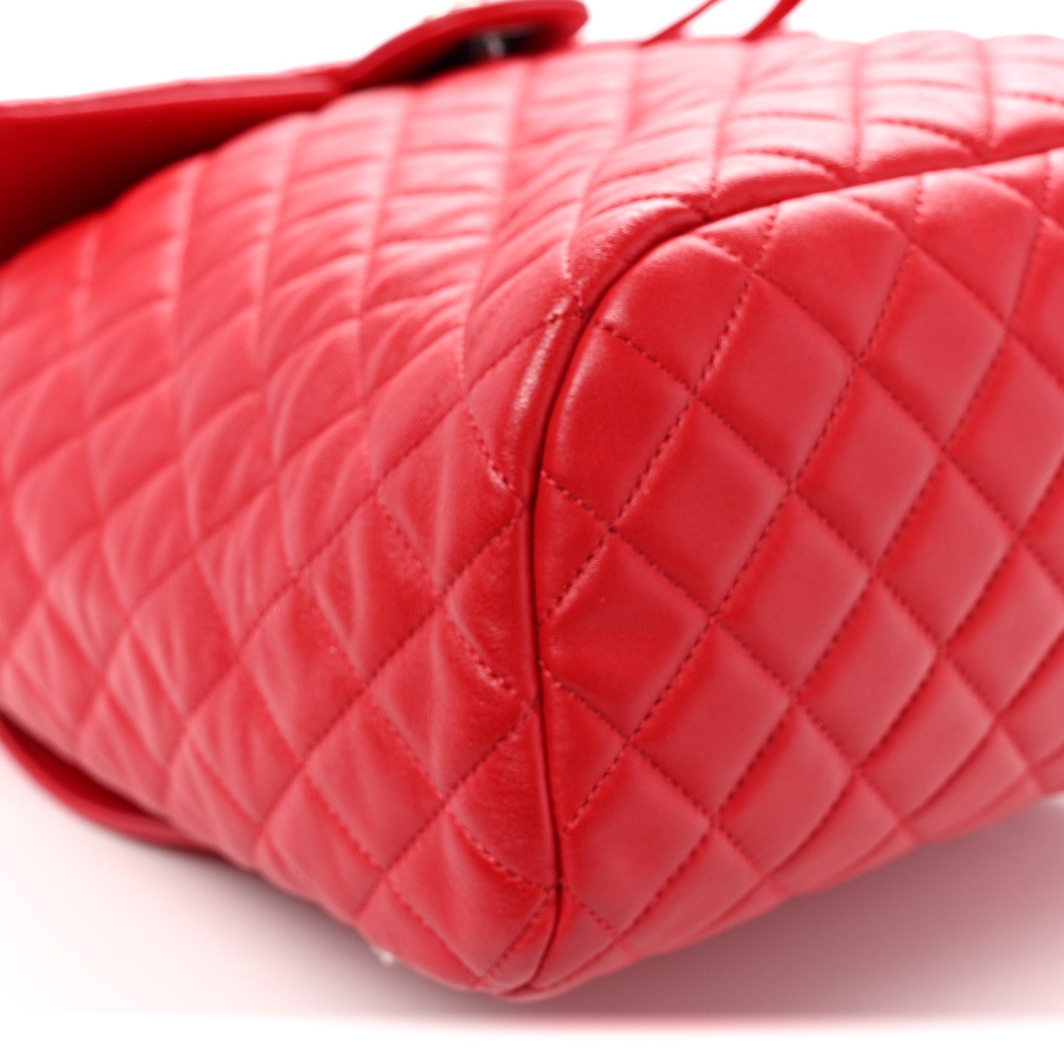 Lambskin Quilted Large Urban Spirit Backpack Red