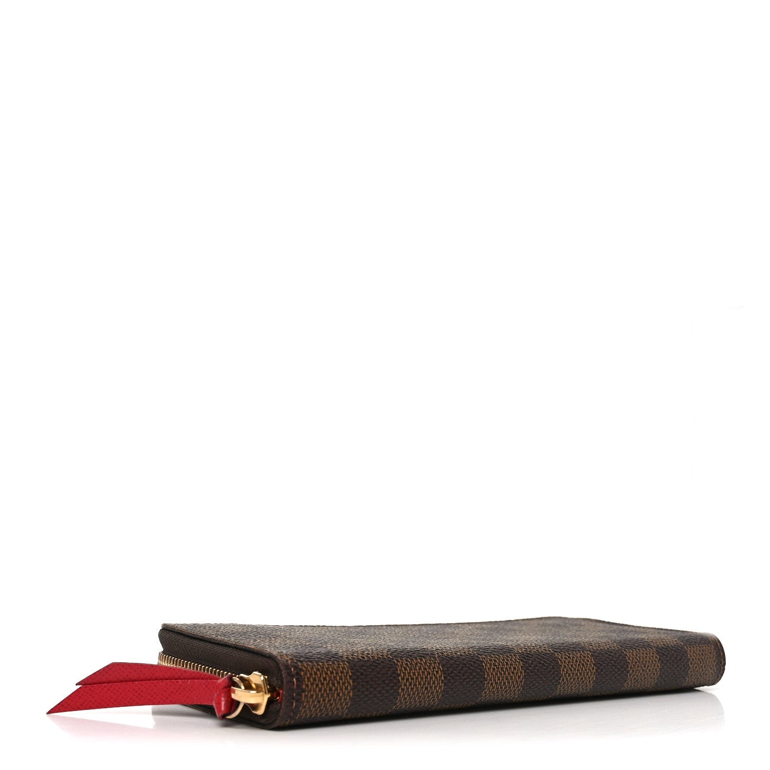 Damier Ebene Clemence Wallet Cherry
