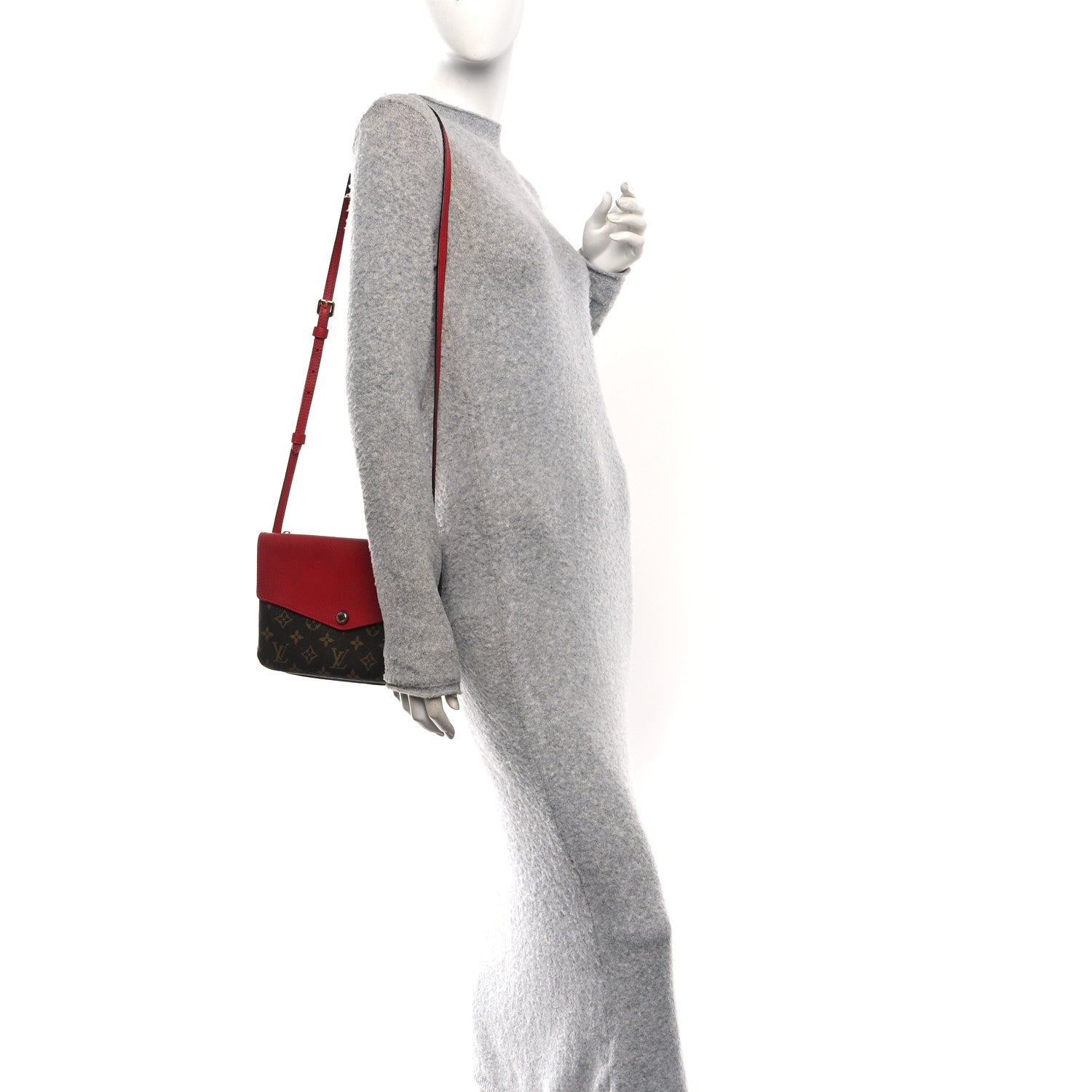Monogram Twice Pochette Cherry