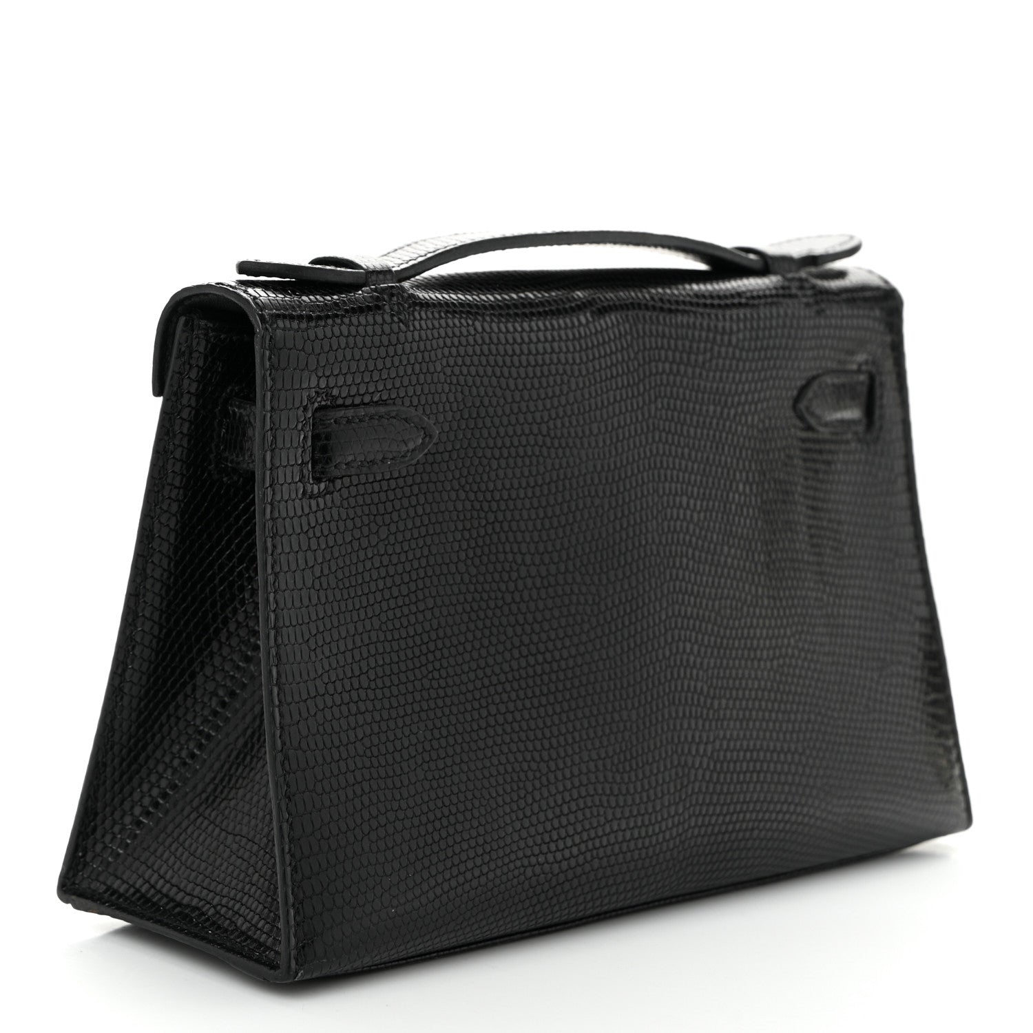 Lizard Kelly Pochette Clutch Black