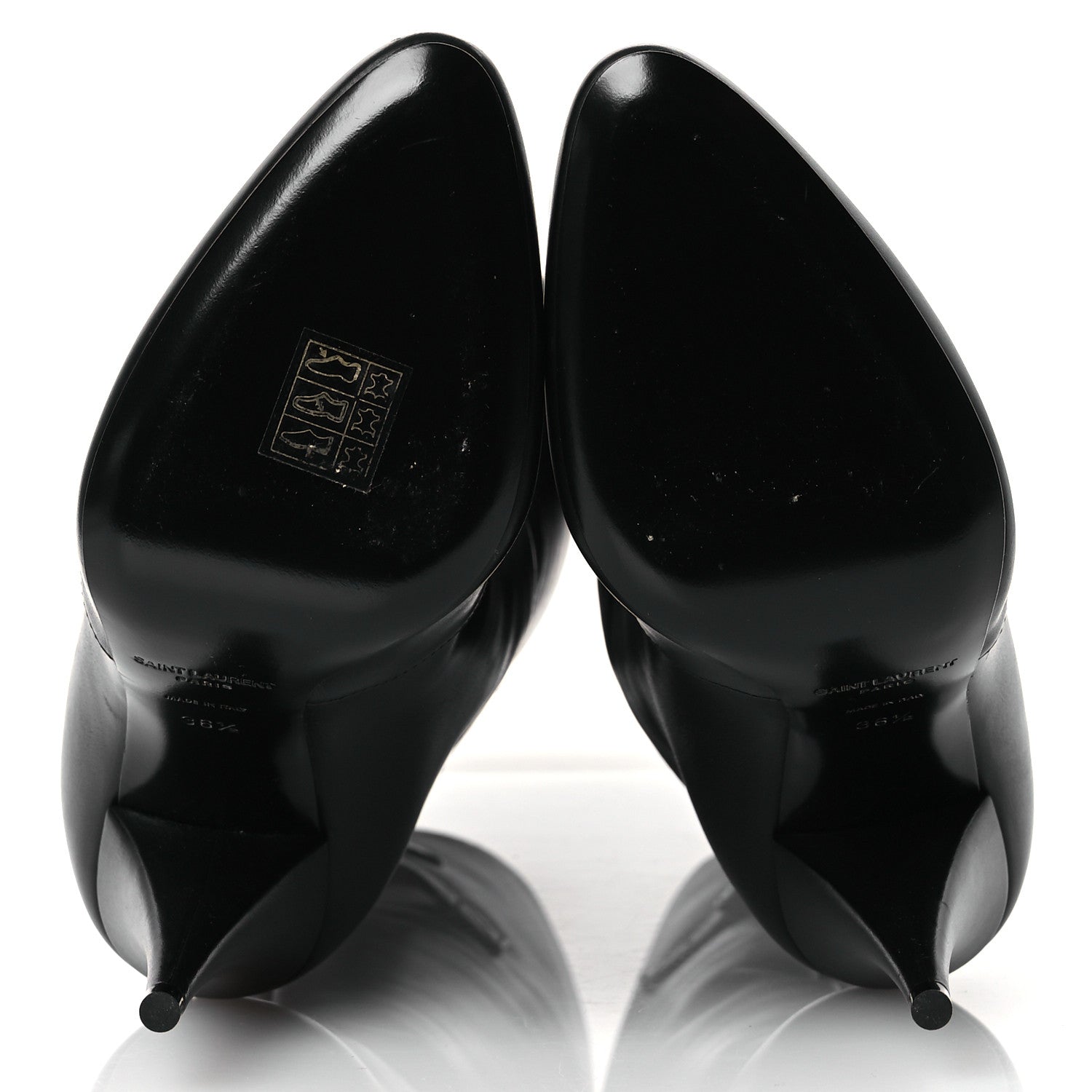 Lambskin Koller 110 Tall Boots 36.5 Black
