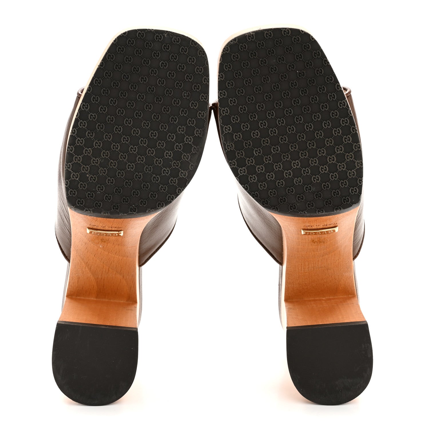 Granada Kid Houdan Platform Slide Sandals 35.5 Brown