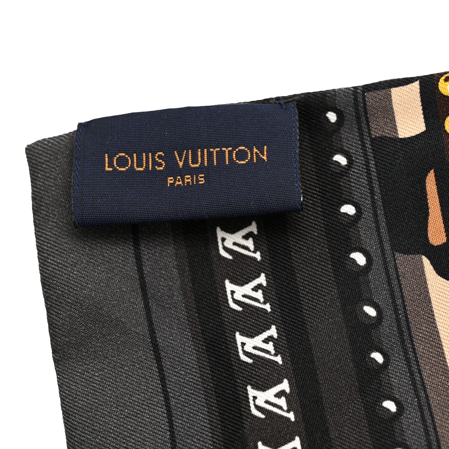 Silk Monogram LV World Bandeau Brown