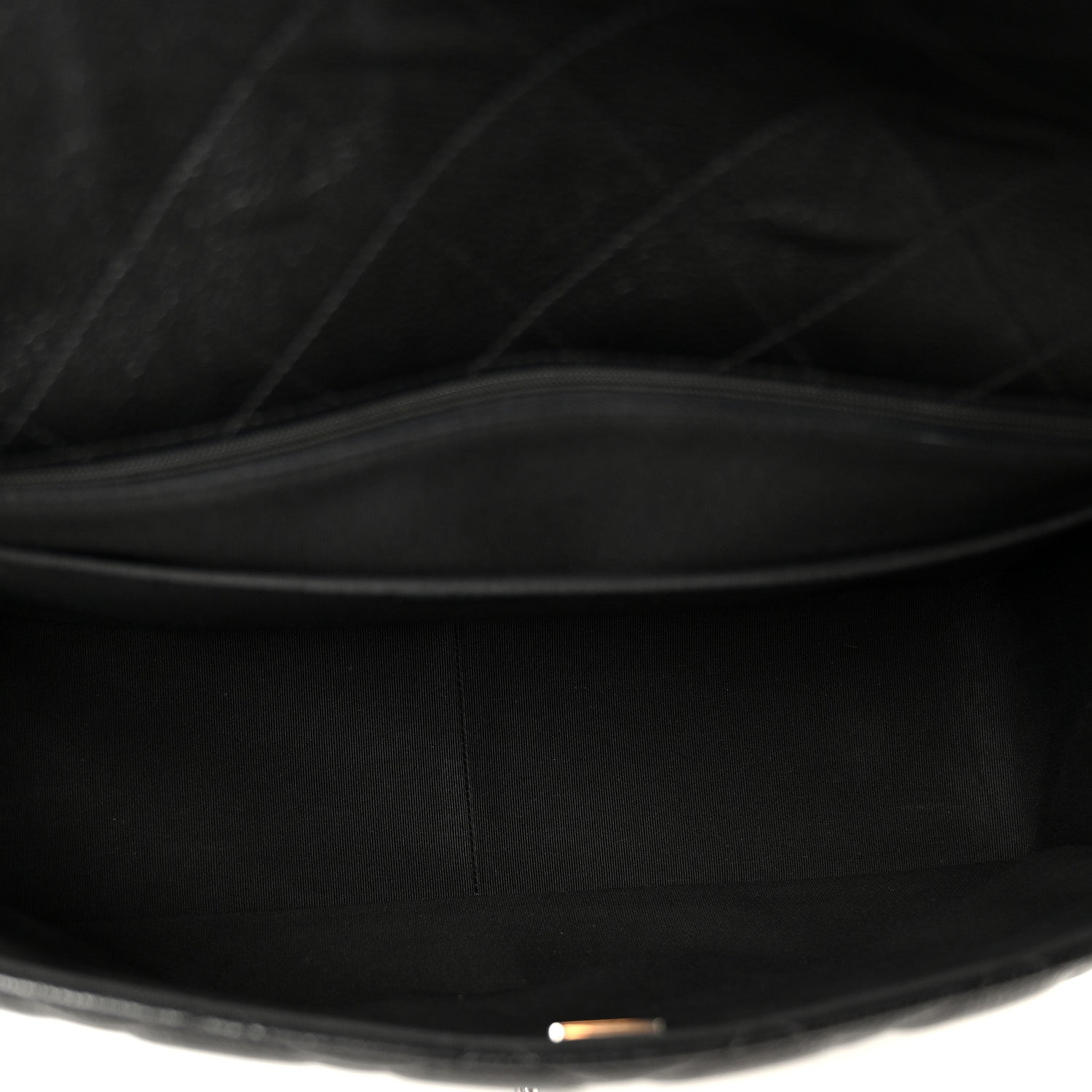 Calfskin Quilted XXL Travel Flap Bag Black
