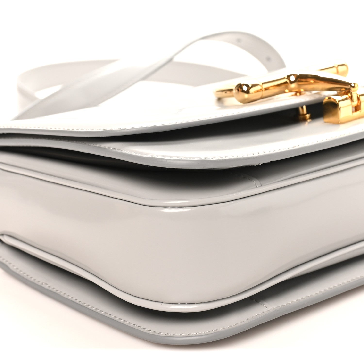 Calfskin Siena Small Shoulder Bag Grey