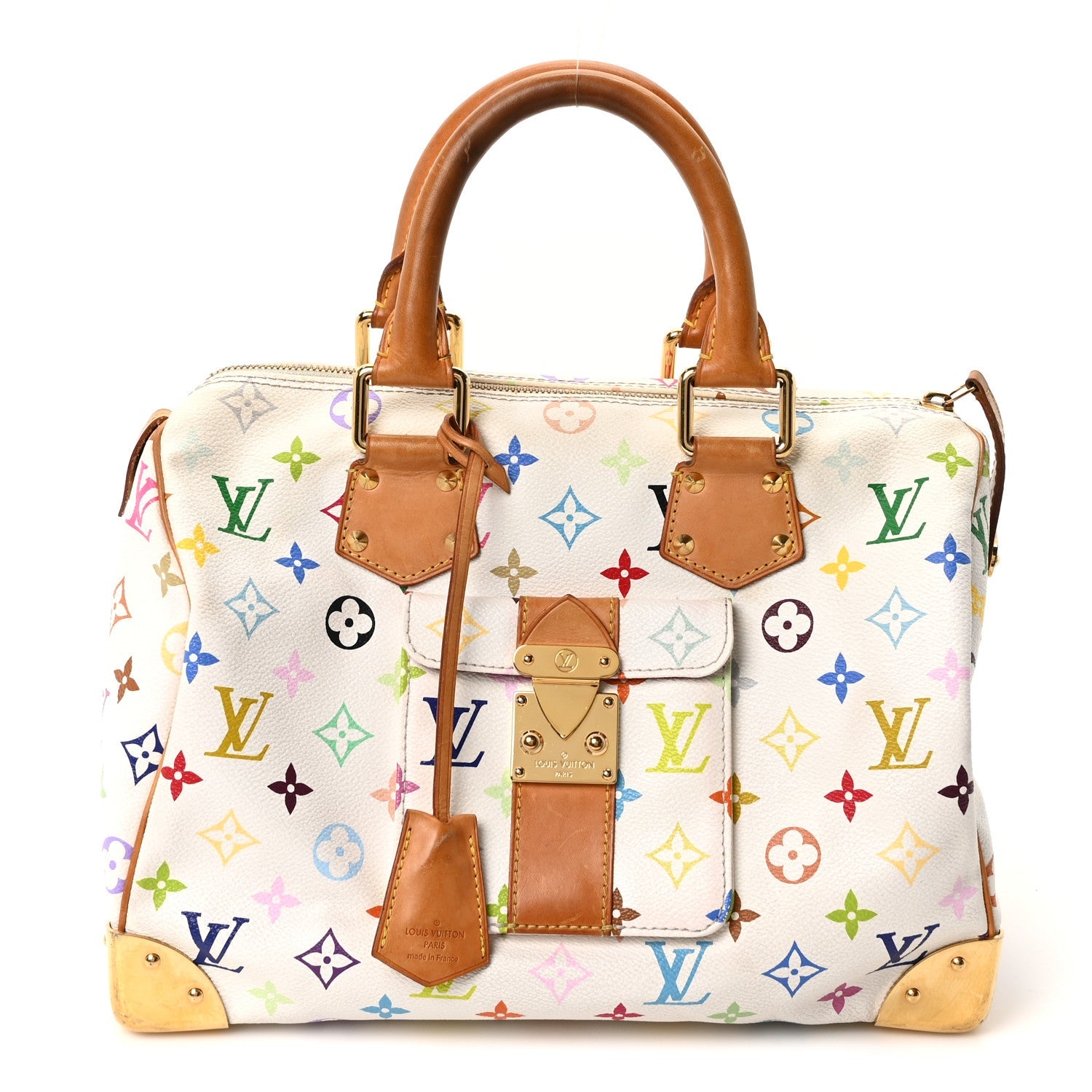 Monogram Multicolor Speedy 30 White