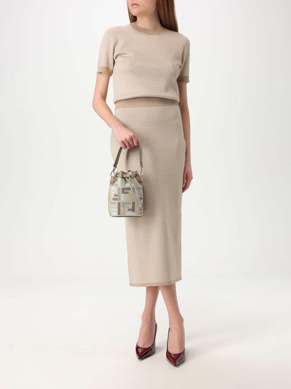 Mon Tresor FF Canvas Bucket Bag
