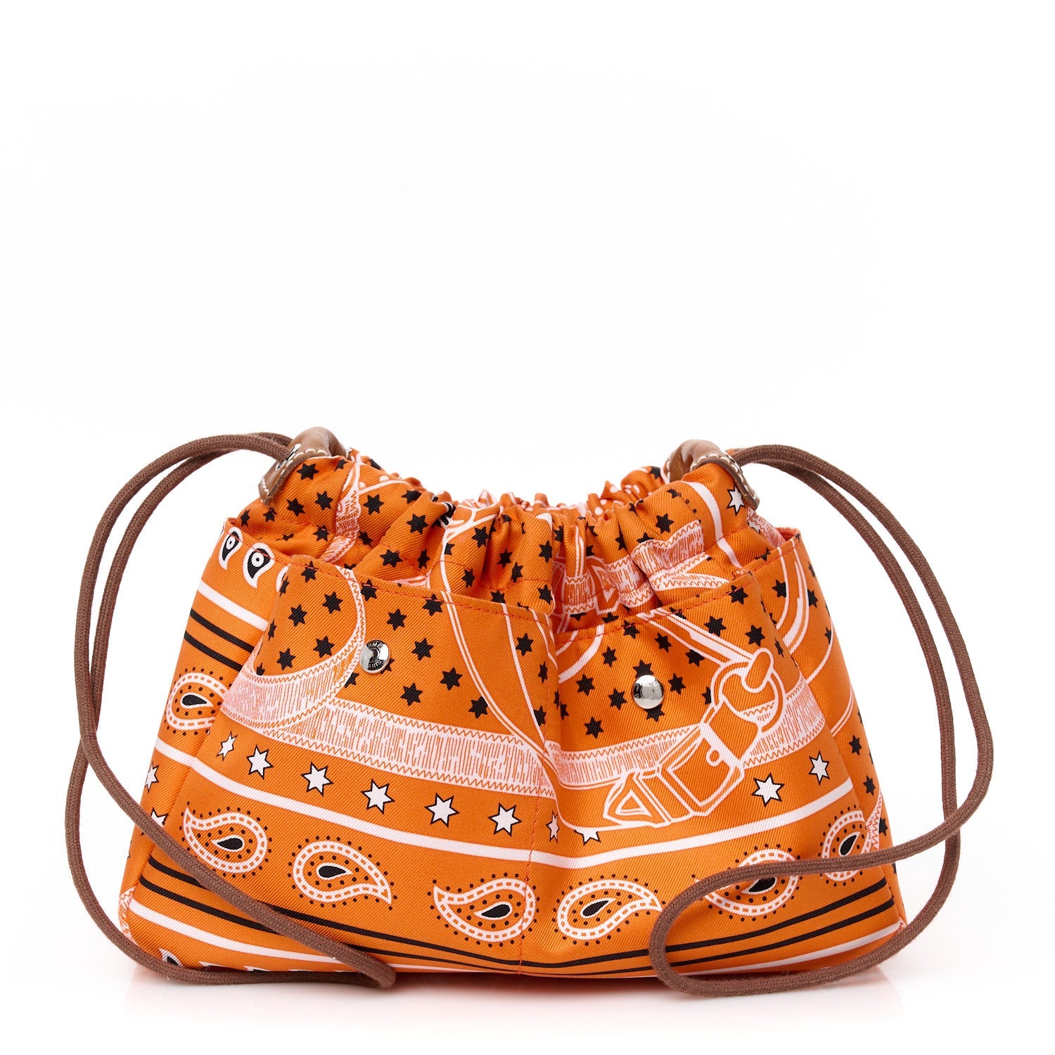 Barenia Silk Eperons d'Or Fourbi 25 MM Bag Insert Orange Fauve