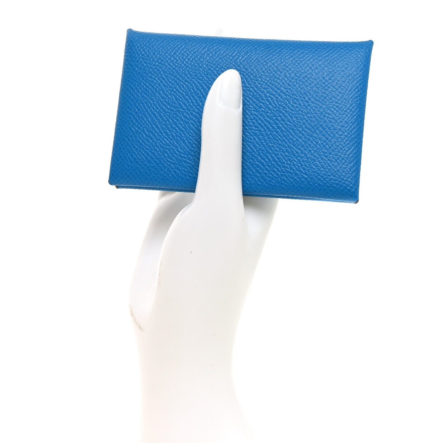 Epsom Calvi Card Case Bleu Zanzibar