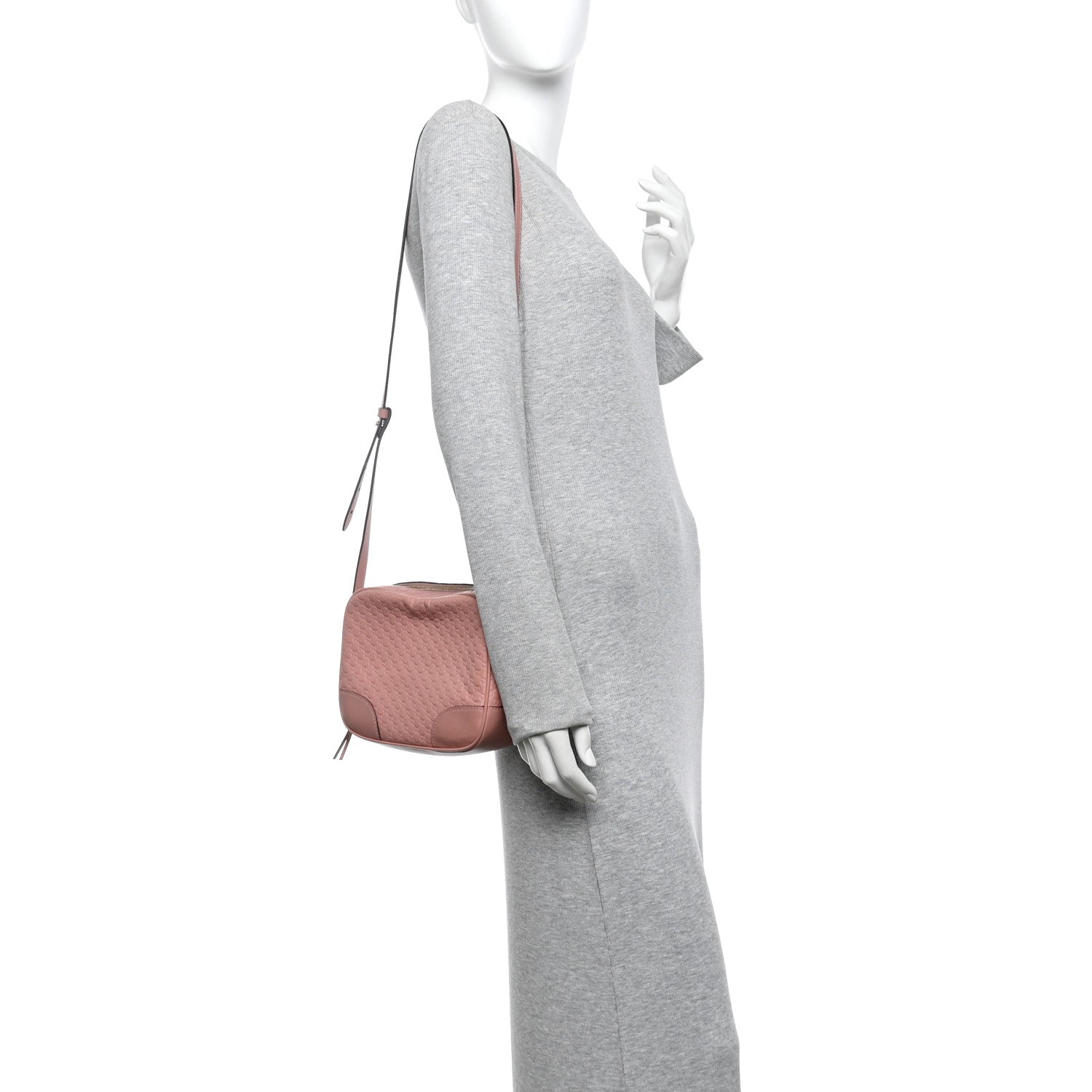 Soft Microguccissima Mini Bree Messenger Bag Soft Pink