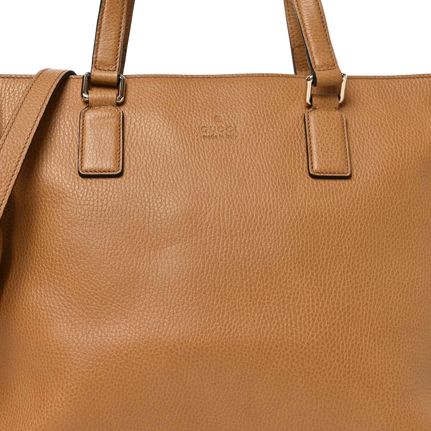 Calfskin Bamboo Tassel Top Handle Tote Whiskey