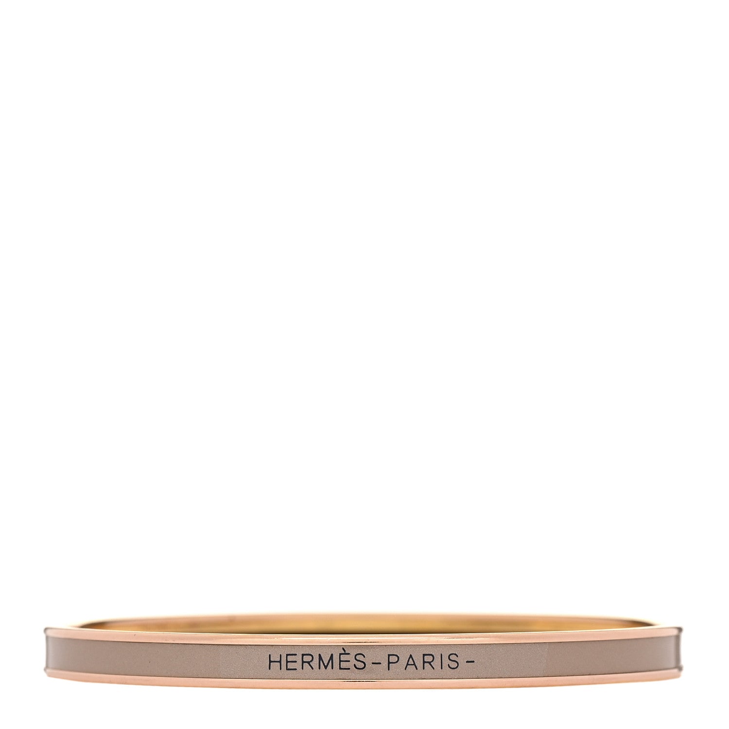 Enamel Printed Extra Narrow Uni Bracelet 70 Marron Glace