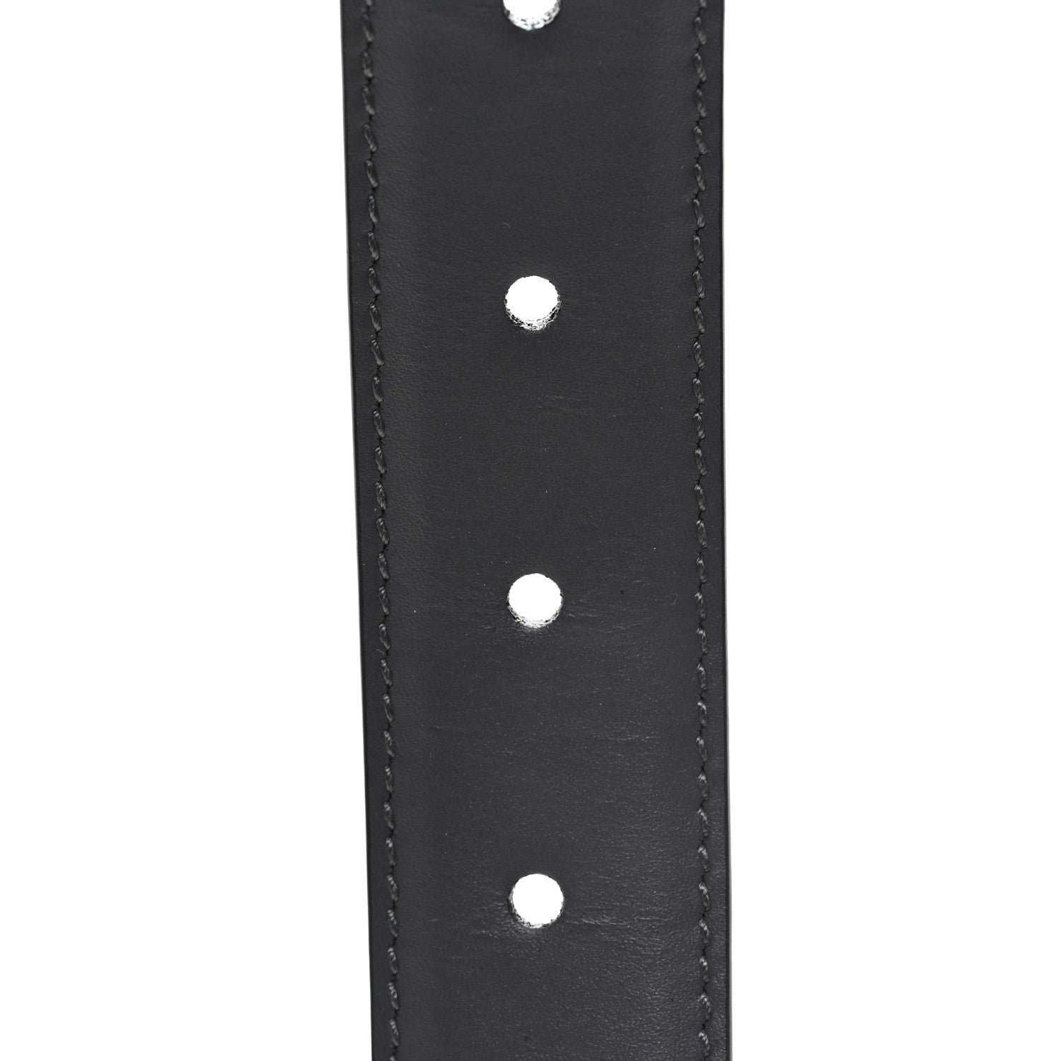 Selleria Calfskin GG Supreme Monogram Reversible Belt 95 38 Graphite Grey Black