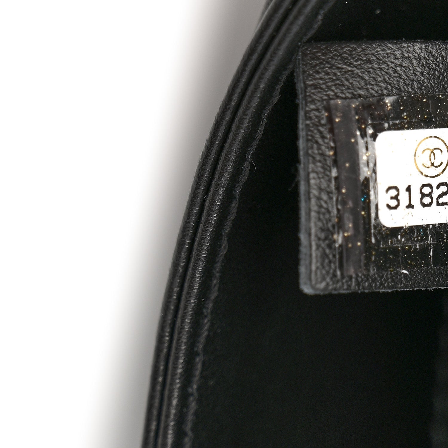 Calfskin Quilted CC Uniform Flap Belt Bag Black