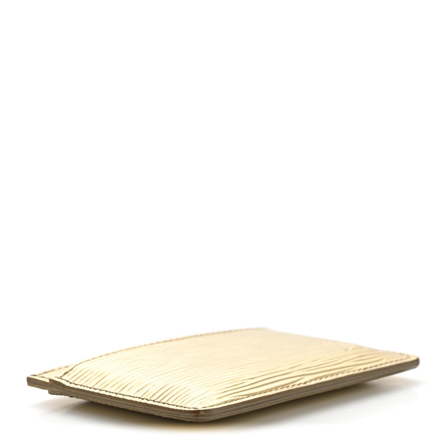 Epi Card Holder Gold