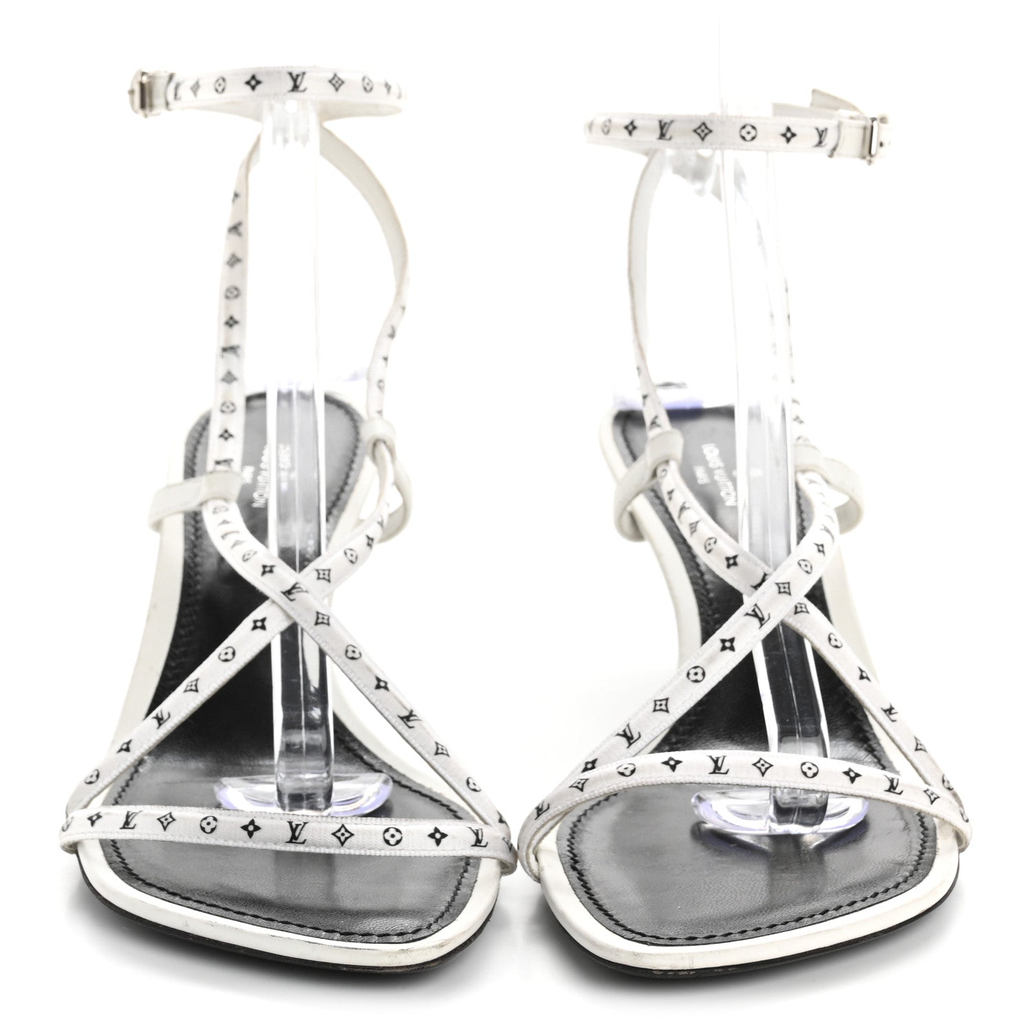 Satin Calfskin Citizen Sandal 41 White
