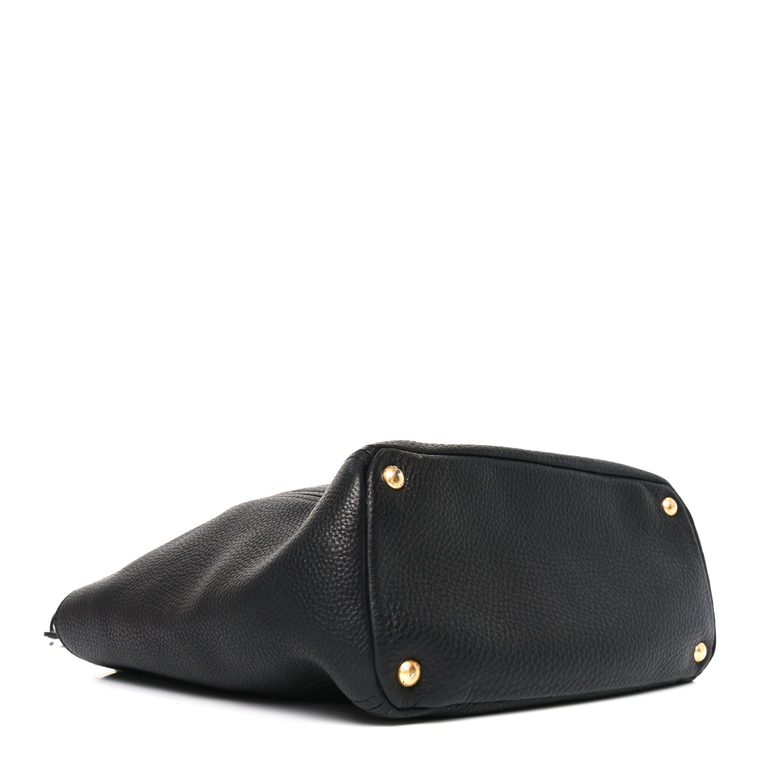 Vitello Daino Side Pocket Tote Black