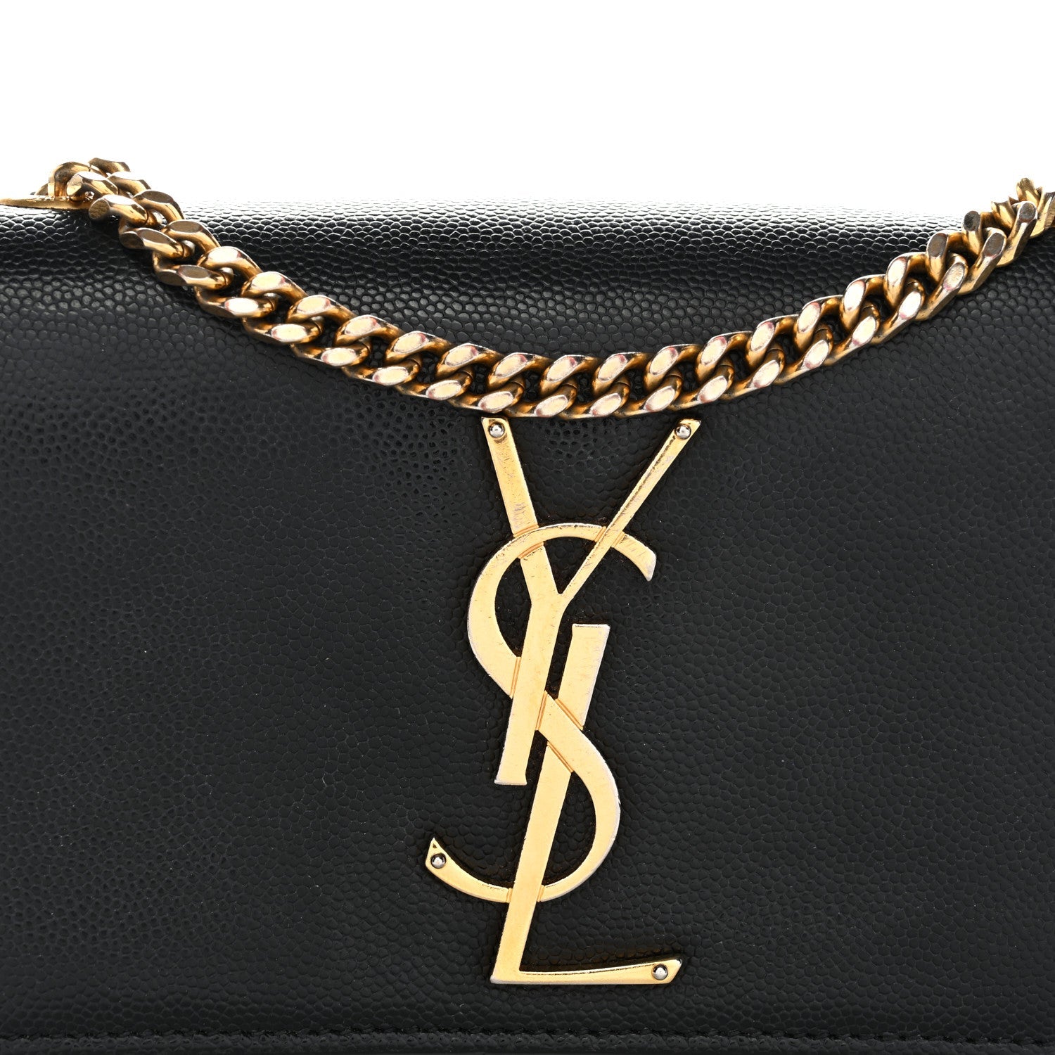Grain De Poudre Small Monogram Kate Satchel Black