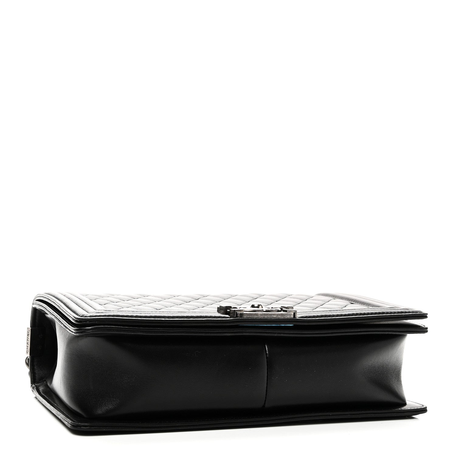 Lambskin Quilted New Medium Boy Flap Black