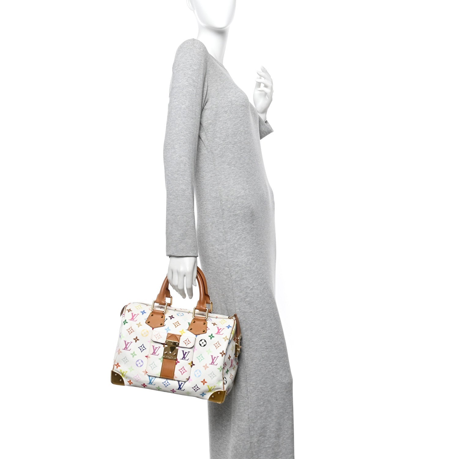 Monogram Multicolor Speedy 30 White