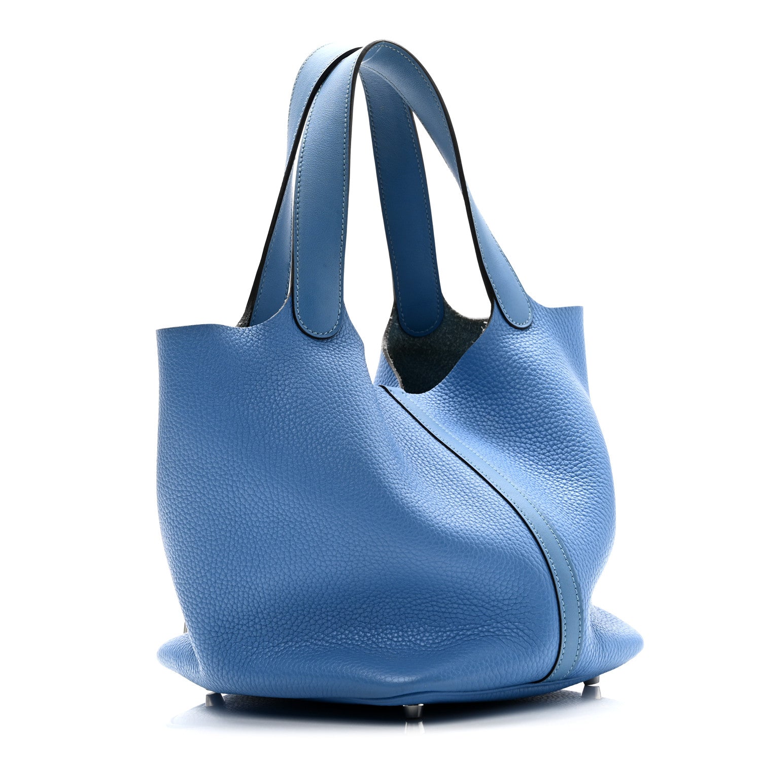 Taurillon Clemence Swift Picotin Lock 22 MM Bleu Paradis