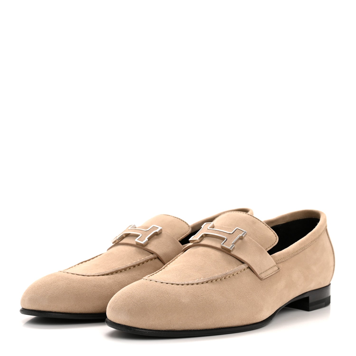 Suede Goatskin Paris Loafers 37 Beige Sable