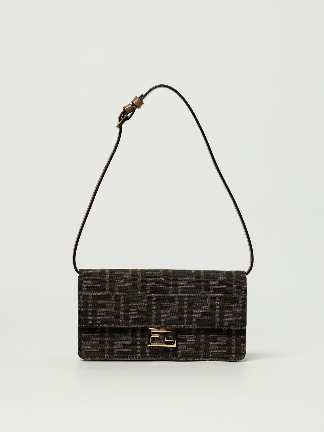 FF Jacquard Baguette Shoulder Bag